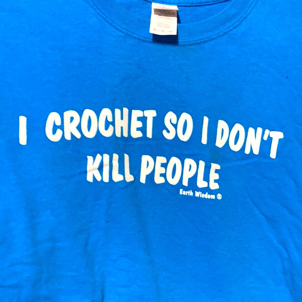 Blue XL earth wisdom Tee